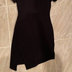 LuLu's Black Dress with Asymmetrical Hem - Size S